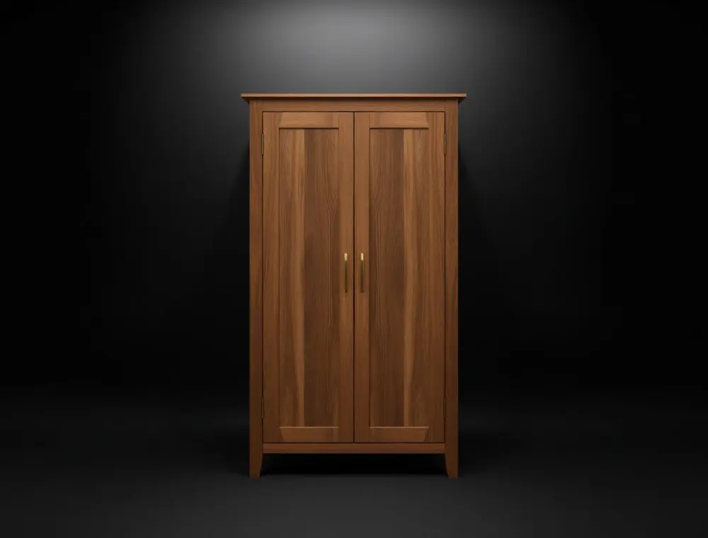 Rochet Wardrobe — Two-door wardrobe in smoked oak